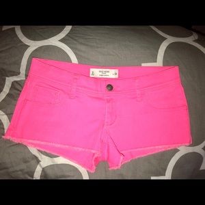 Gilly Hicks Hot Pink Denim Shorts